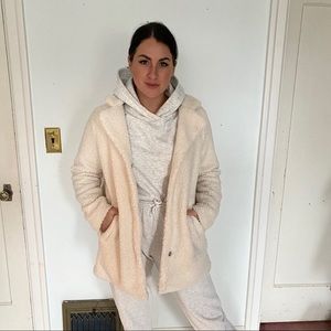 Stoosh teddy coat with pockets EUC